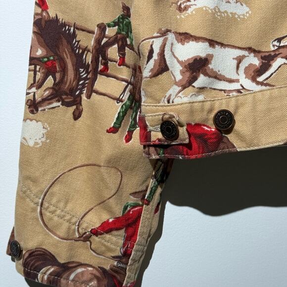 Ralph Lauren Beige Western cowboy Print Jacket - Picture 8 of 13